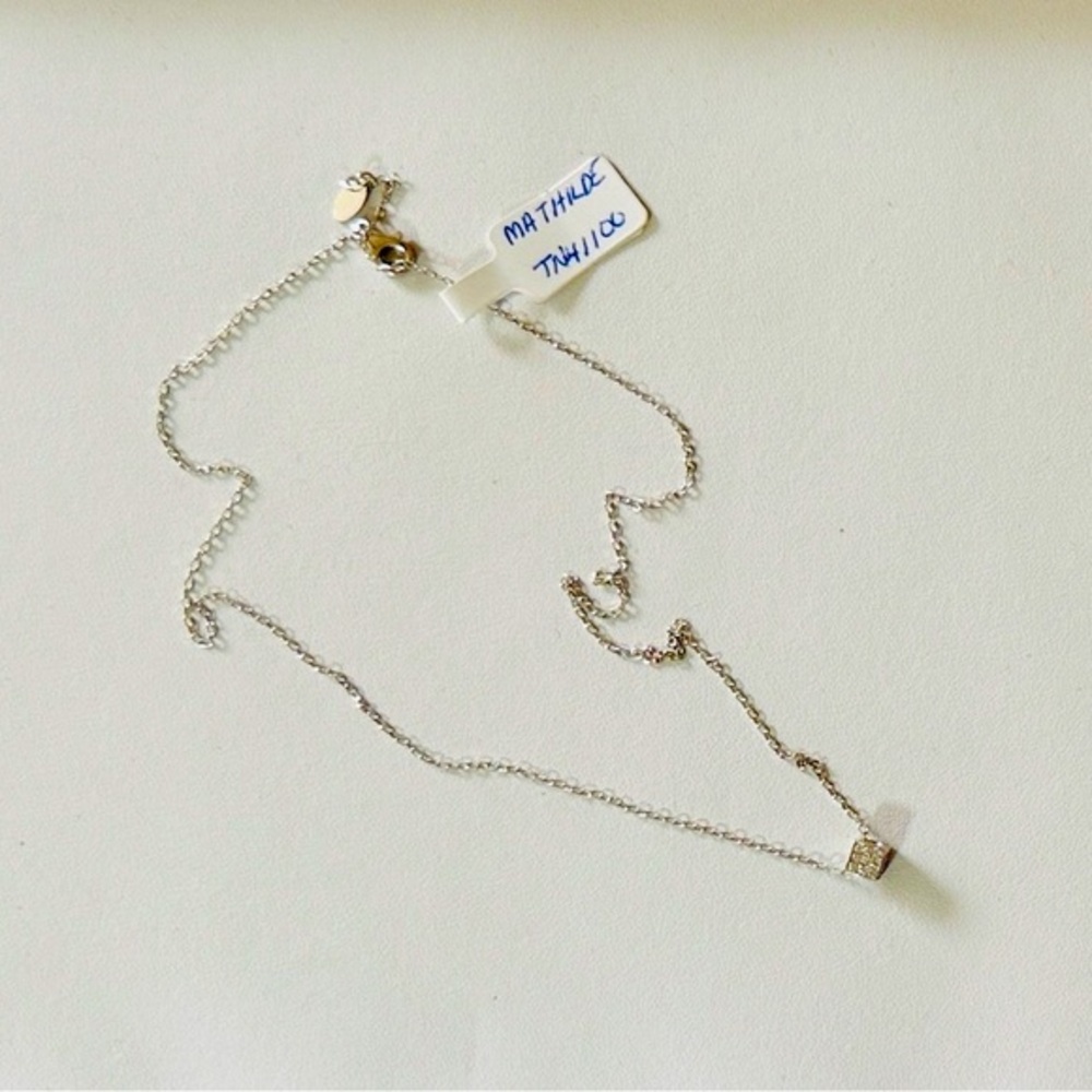 Mathilde cube silver necklace - New